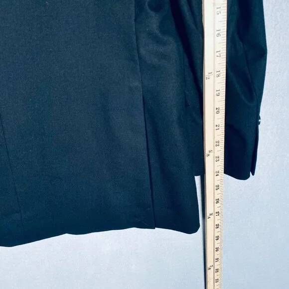 J Crew Thompson Blazer Mens 38R Black Flex Wool Sport Coat Jacket Preppy - Picture 10 of 11